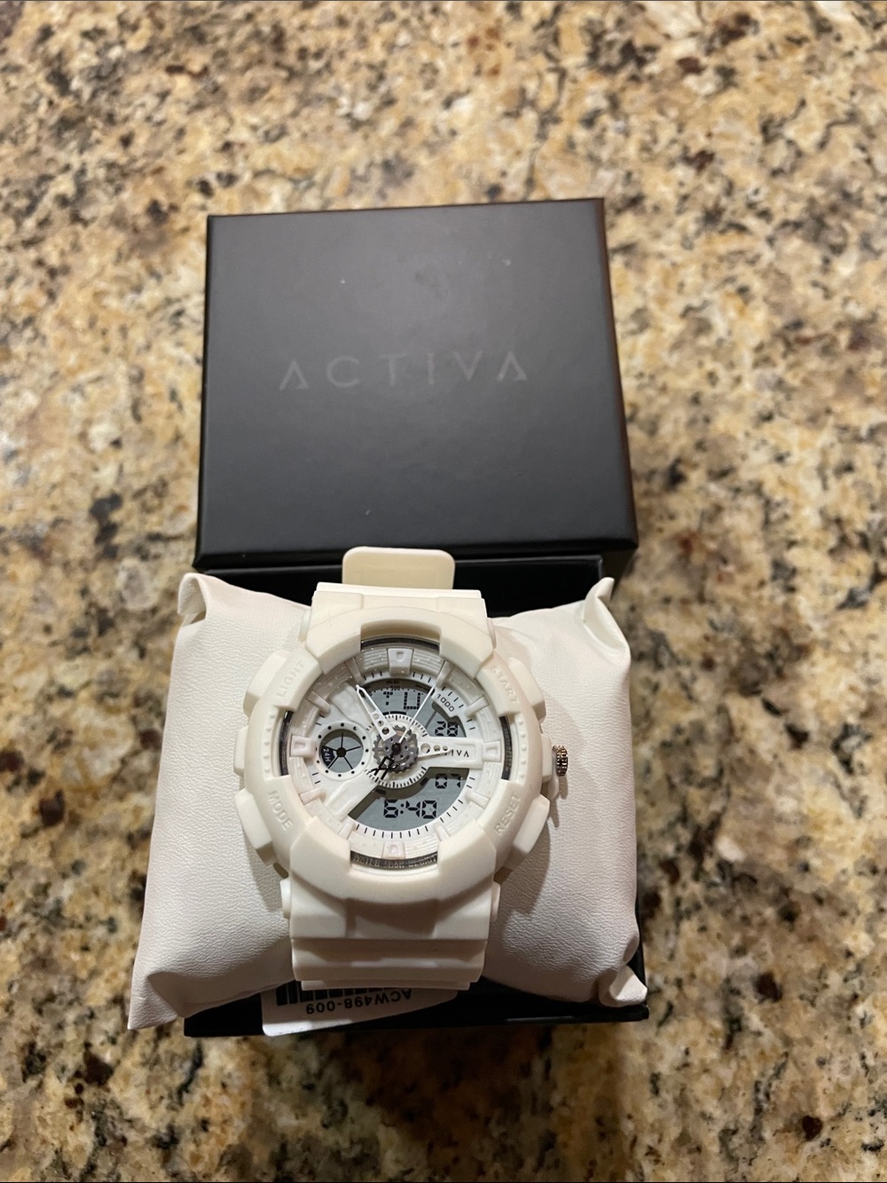 Ativa White Dual Display Sport Watch for Men